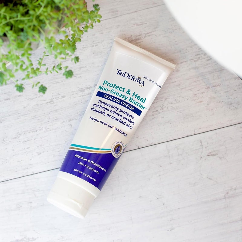 TriDerma Protect & Heal Non-Greasy Moisture Barrier Skin Protectant Cream for Diaper Rash and Chafing - 4 oz - Image 4